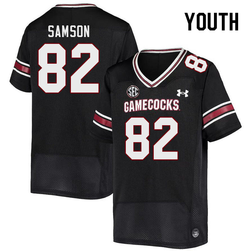 Youth #82 Landon Samson South Carolina Gamecocks 2023 College Football Jerseys Stitched-Black